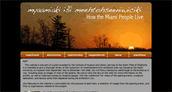 Desktop Screenshot of myaamiaexhibit.com